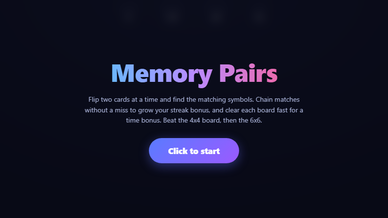 Memory Pairs