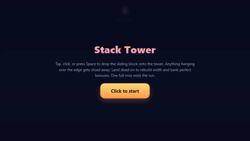 Stack Tower