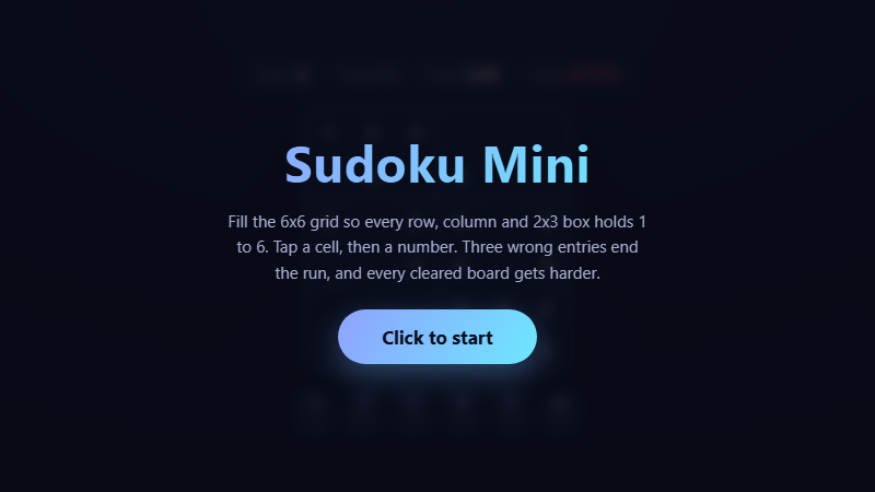 Sudoku Mini